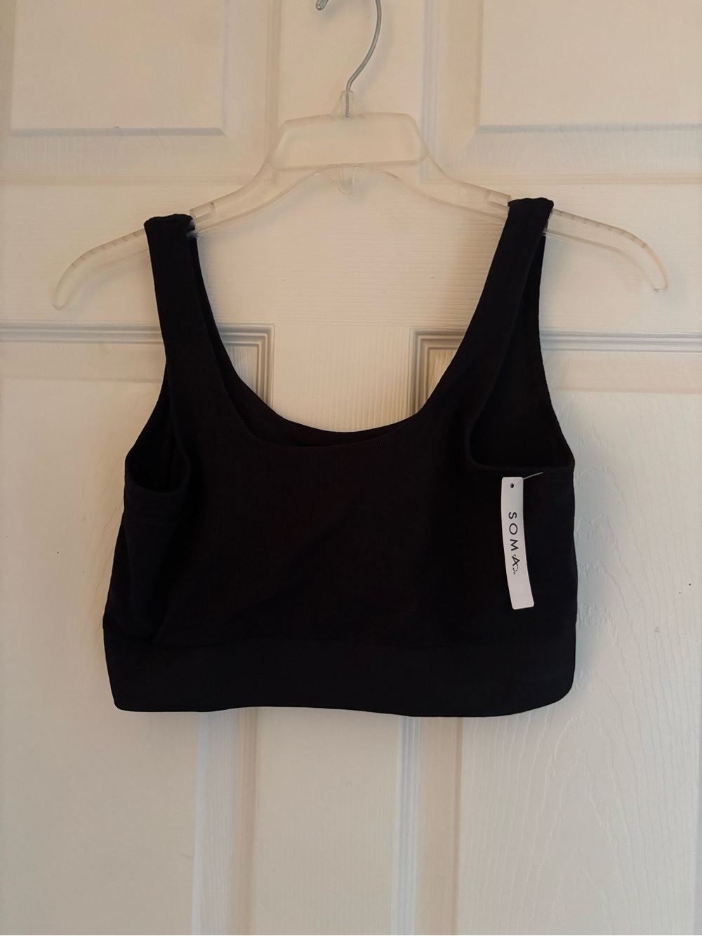 Soma Black Seamless Rib Bralette, XXL